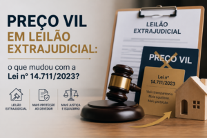 Preço vil em leilão extrajudicial: o que mudou com a Lei nº 14.711/2023?